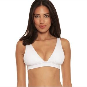 Becca White Bikini Top